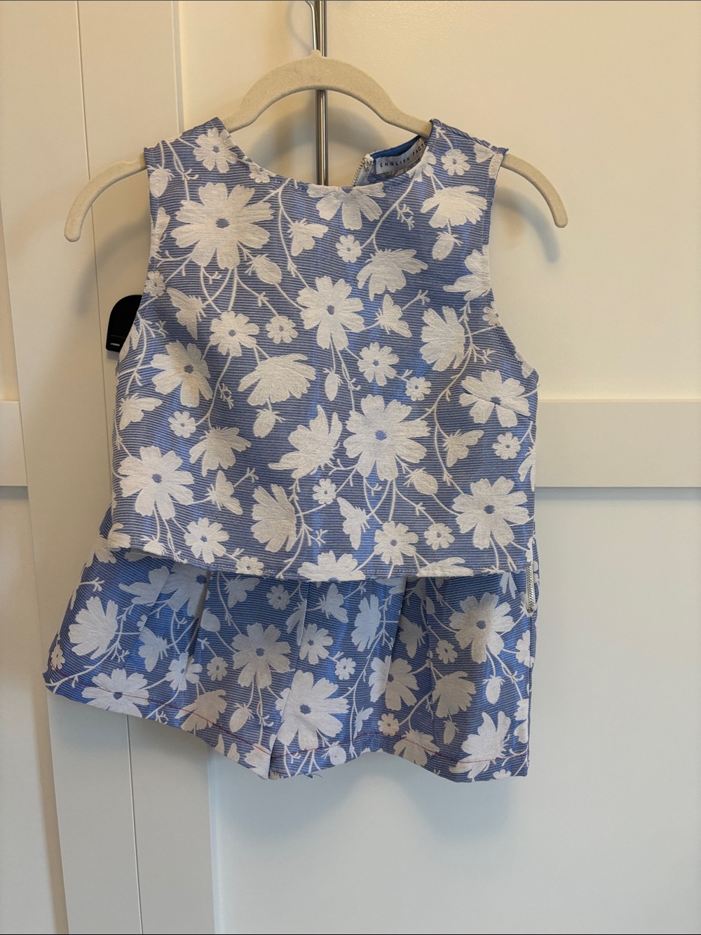 Blue Floral Matching Set